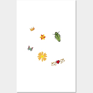 Insect patches Posters and Art